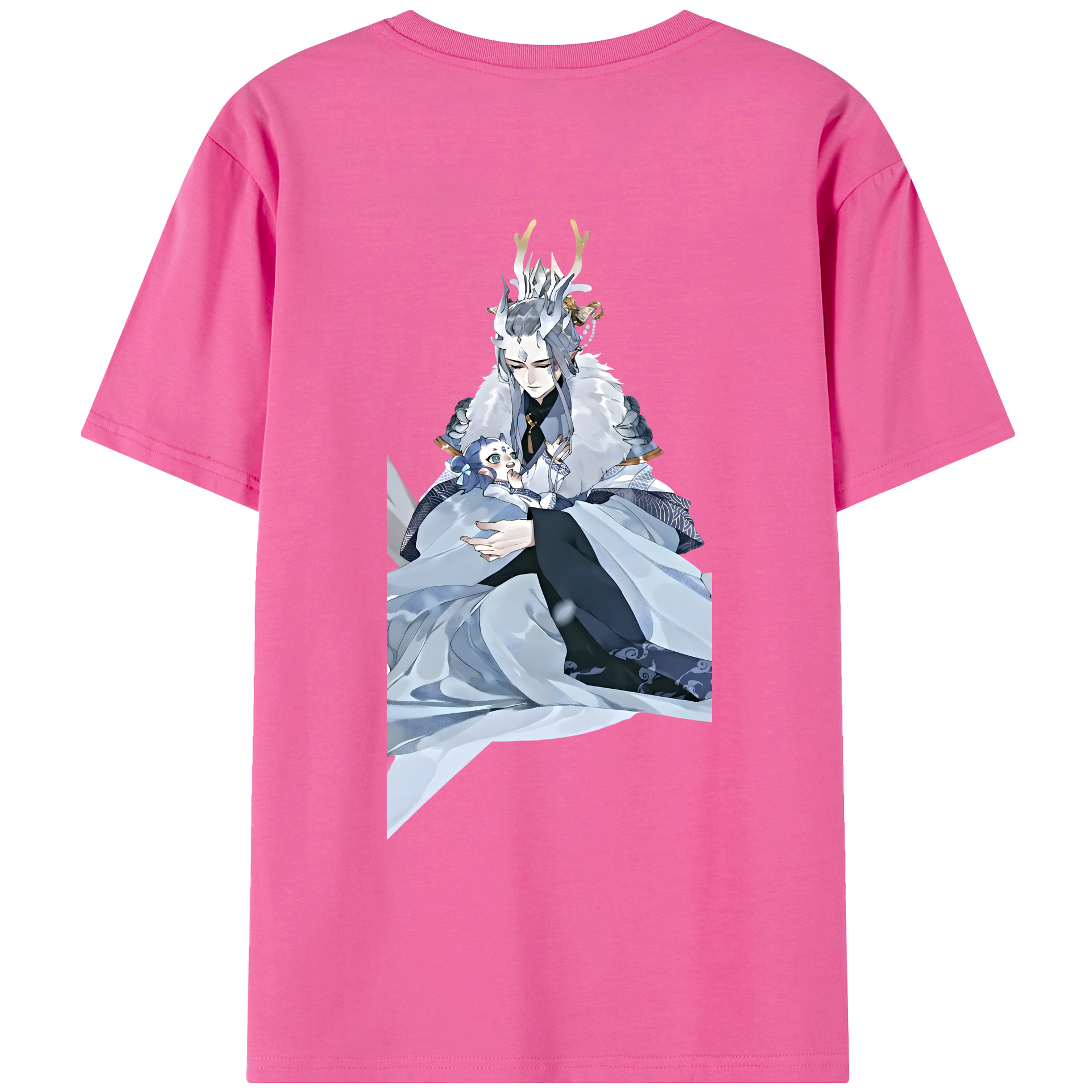 （画像用） Ne Zha 2 ナタ 魔童の大暴れ レディース半袖Tシャツ(バックプリント)